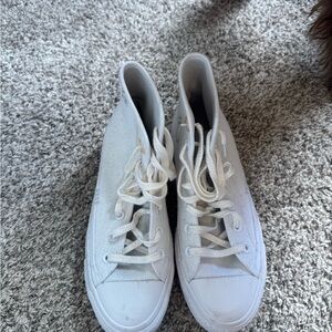 Converse Off-White High-Top Sneakers